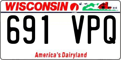 WI license plate 691VPQ