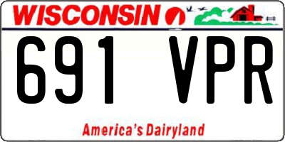 WI license plate 691VPR