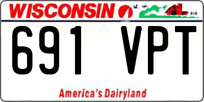WI license plate 691VPT
