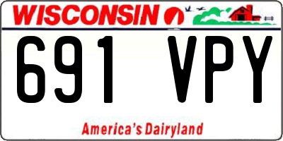 WI license plate 691VPY
