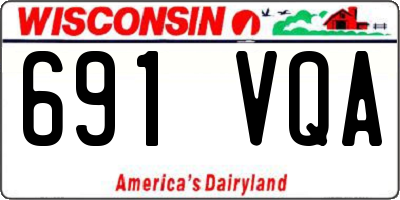 WI license plate 691VQA