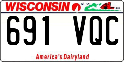 WI license plate 691VQC