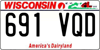 WI license plate 691VQD