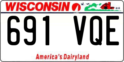 WI license plate 691VQE