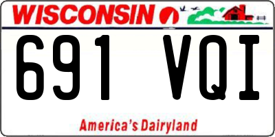 WI license plate 691VQI