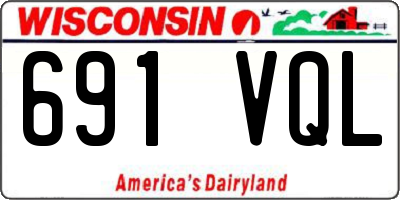 WI license plate 691VQL