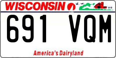 WI license plate 691VQM