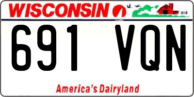 WI license plate 691VQN