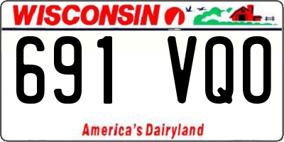 WI license plate 691VQO