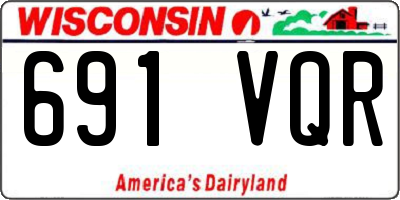 WI license plate 691VQR