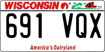 WI license plate 691VQX