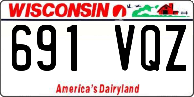 WI license plate 691VQZ