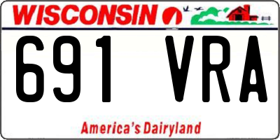 WI license plate 691VRA