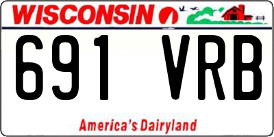 WI license plate 691VRB