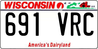 WI license plate 691VRC