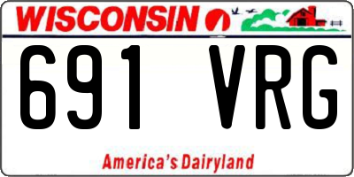 WI license plate 691VRG