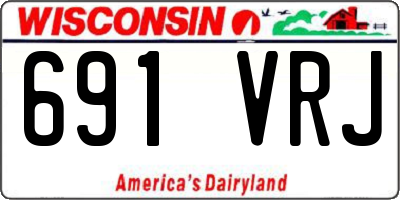WI license plate 691VRJ