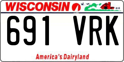 WI license plate 691VRK