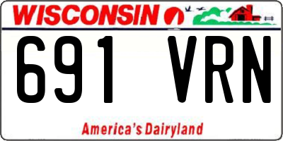WI license plate 691VRN