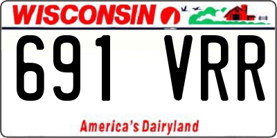 WI license plate 691VRR