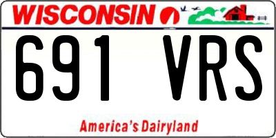 WI license plate 691VRS