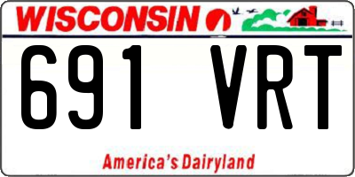 WI license plate 691VRT