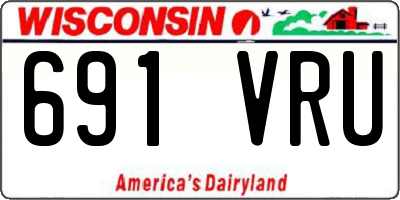 WI license plate 691VRU