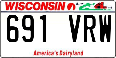 WI license plate 691VRW
