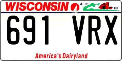WI license plate 691VRX