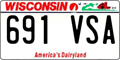 WI license plate 691VSA