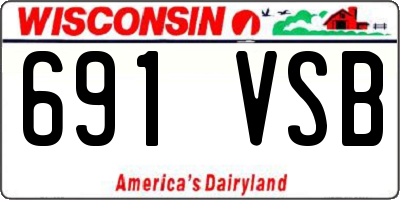 WI license plate 691VSB