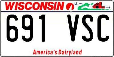 WI license plate 691VSC