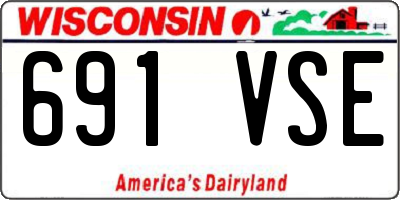 WI license plate 691VSE