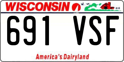 WI license plate 691VSF