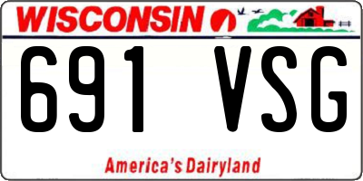 WI license plate 691VSG