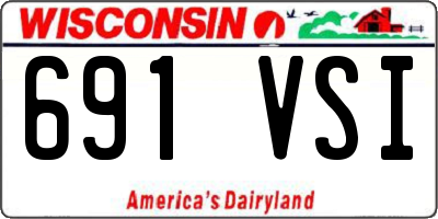WI license plate 691VSI