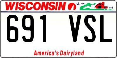 WI license plate 691VSL