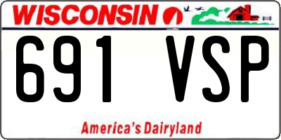 WI license plate 691VSP