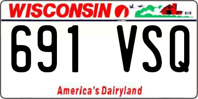 WI license plate 691VSQ