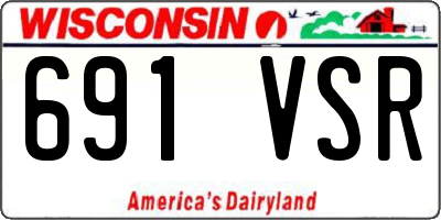 WI license plate 691VSR