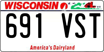 WI license plate 691VST