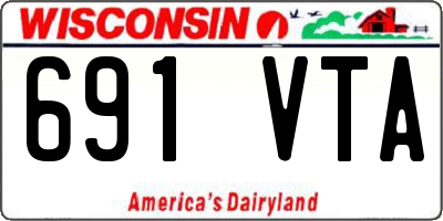 WI license plate 691VTA