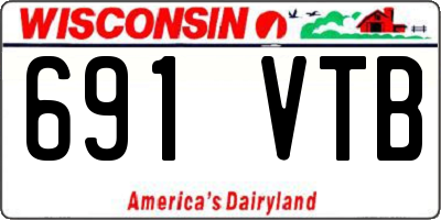 WI license plate 691VTB