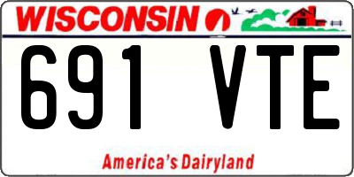 WI license plate 691VTE