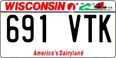 WI license plate 691VTK