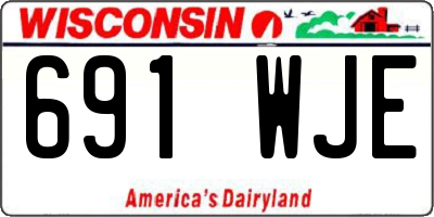 WI license plate 691WJE