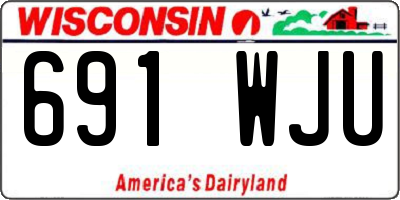 WI license plate 691WJU