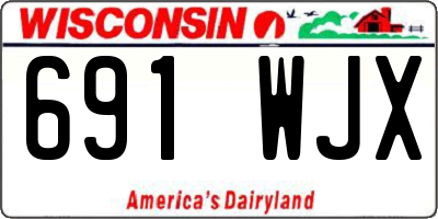 WI license plate 691WJX