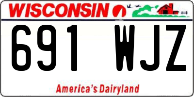 WI license plate 691WJZ