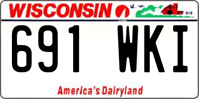 WI license plate 691WKI